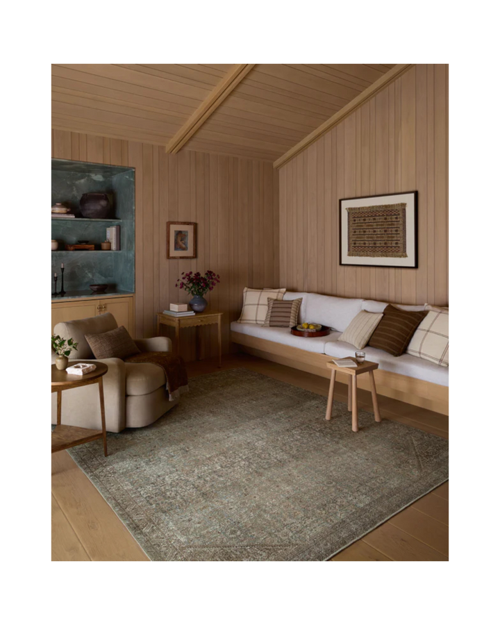 CAMBRIA  Aqua / Natural Tapis - Maison Olive