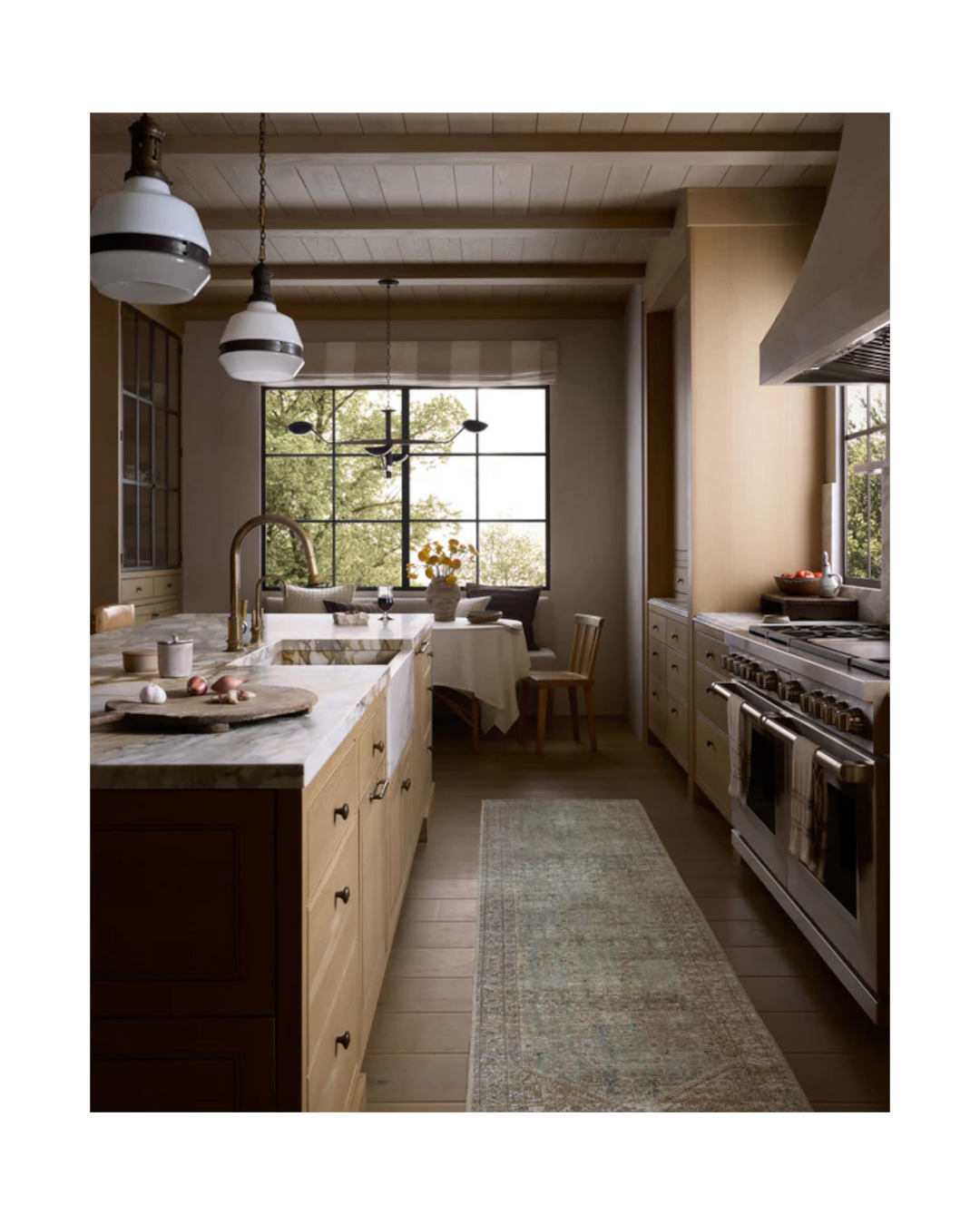 CAMBRIA  Aqua / Natural Tapis - Maison Olive