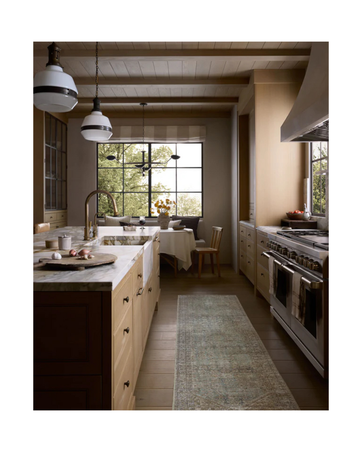 CAMBRIA  Aqua / Natural Tapis - Maison Olive