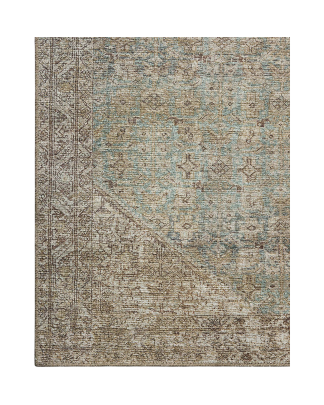 CAMBRIA  Aqua / Natural Tapis - Maison Olive