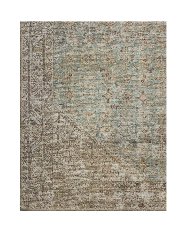 CAMBRIA  Aqua / Natural Tapis - Maison Olive
