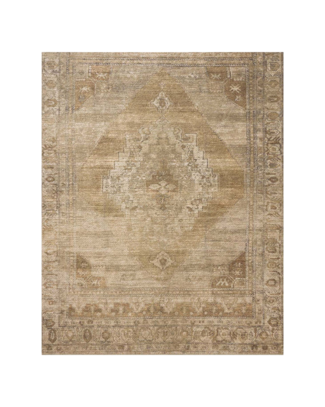 Tapis CAMBRIA Taupe / Antique bronze d’inspiration vintage - Maison Olive