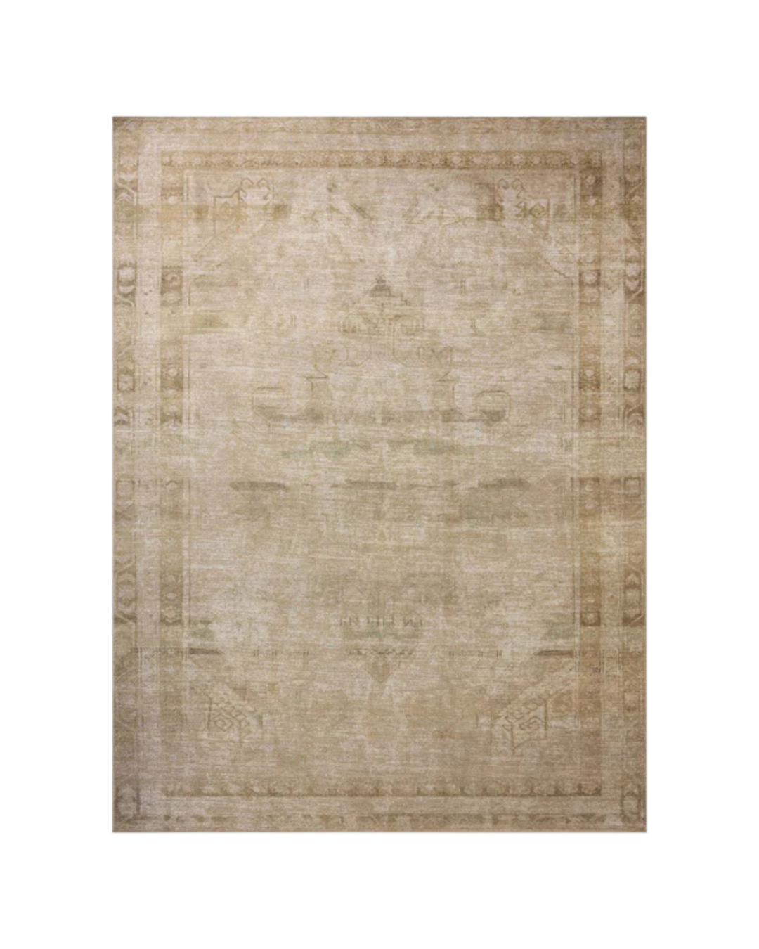 Tapis CAMBRIA Natural / Jade au fini durable - Maison Olive