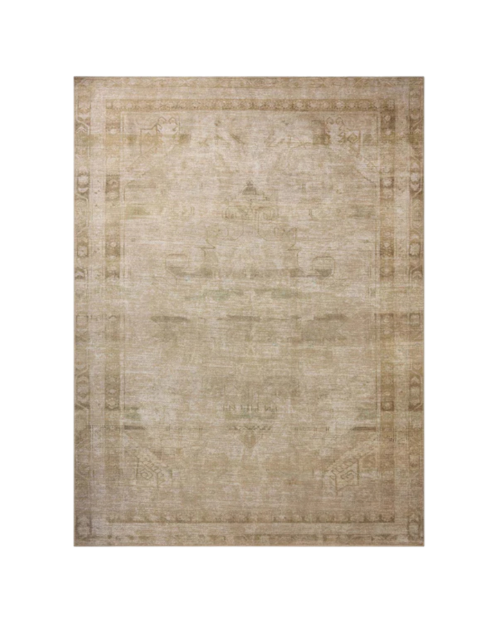 Tapis CAMBRIA Natural / Jade au fini durable - Maison Olive