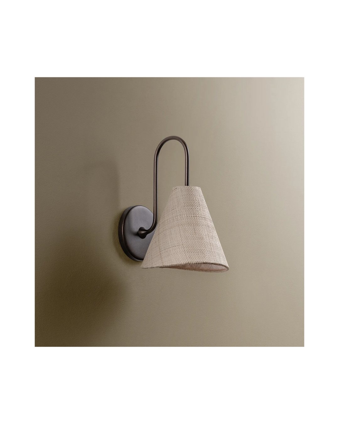 Candler_applique murale abat jour tissu_maison olive