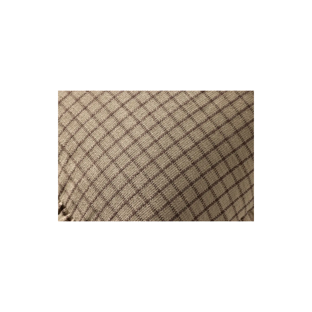 Coussin Carré Loloi Carreaux Brun