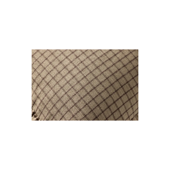 Coussin Carré Loloi Carreaux Brun