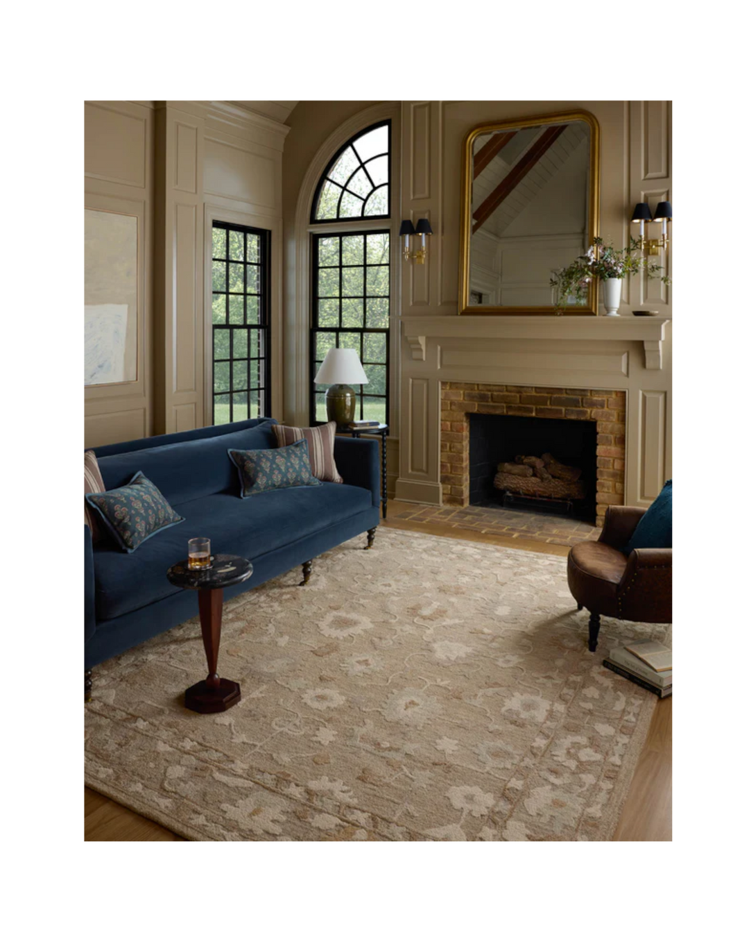 Dorothea khaki dove_tapis laine_Maisonolive