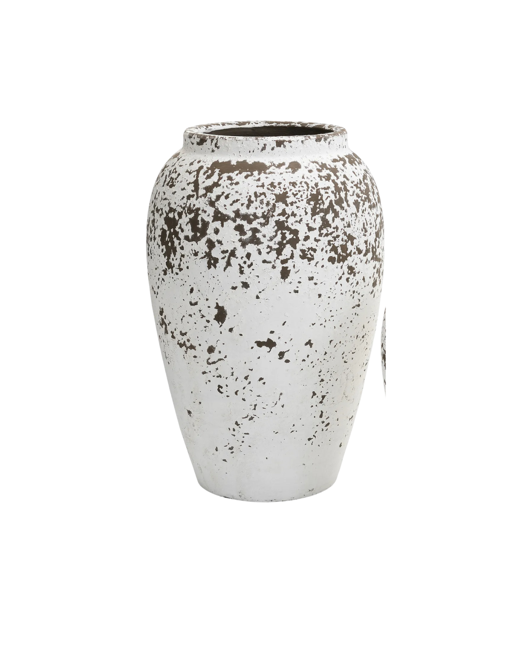 Vase Decoration Blanc Texturer Brun 