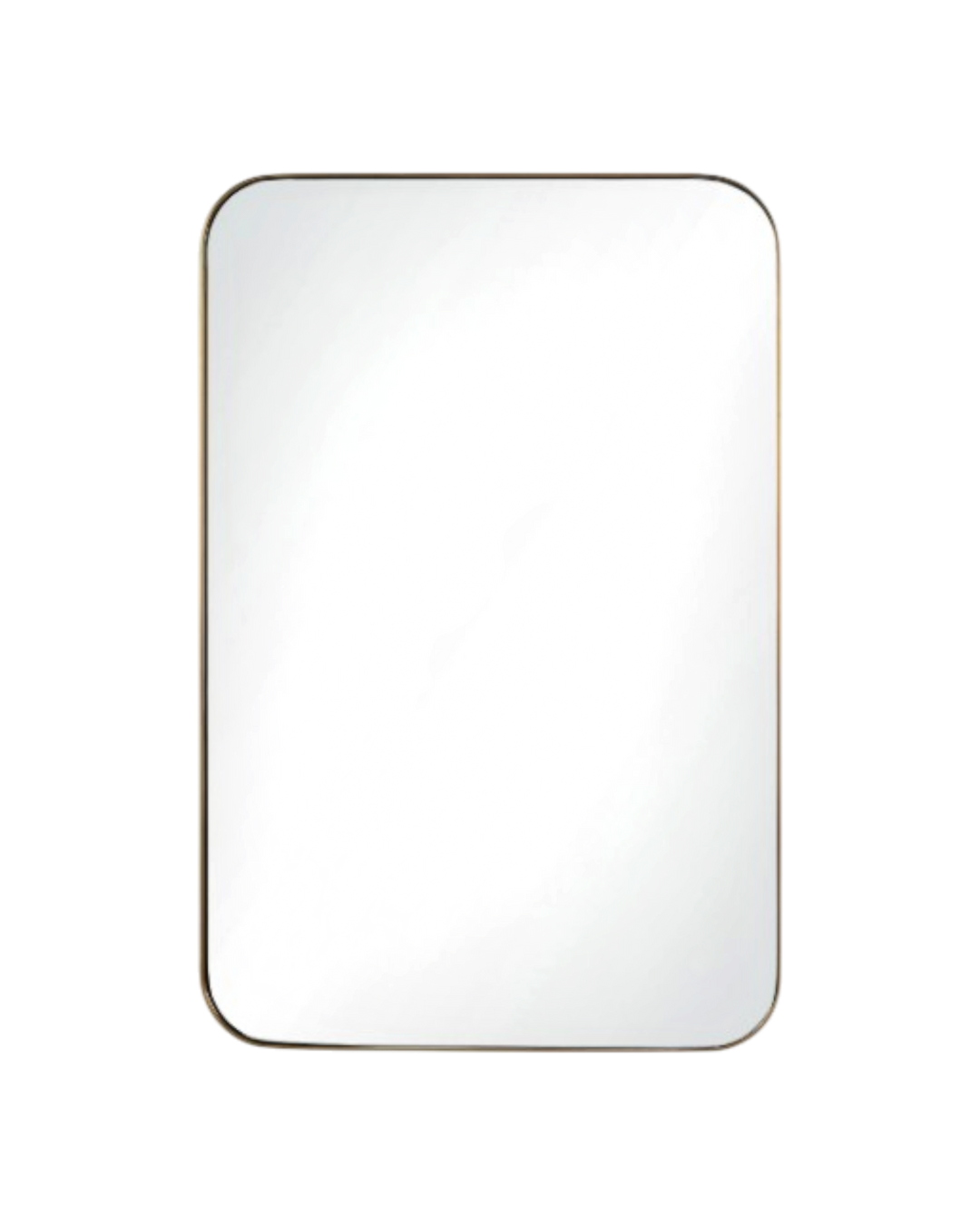 EDDY Miroir rectangulaire laiton brass