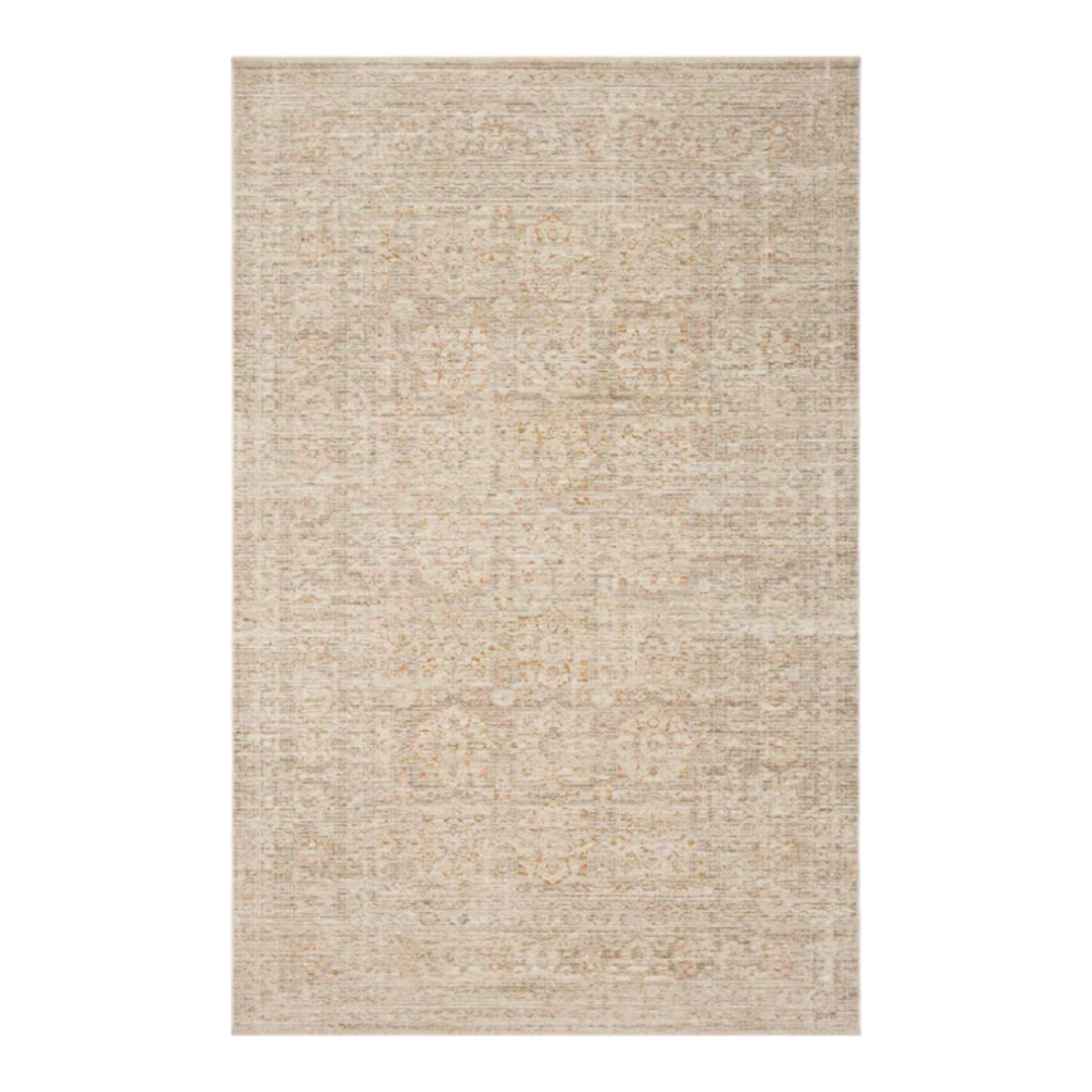 ELORA Tapis Natural / Terracotta Maison Olive