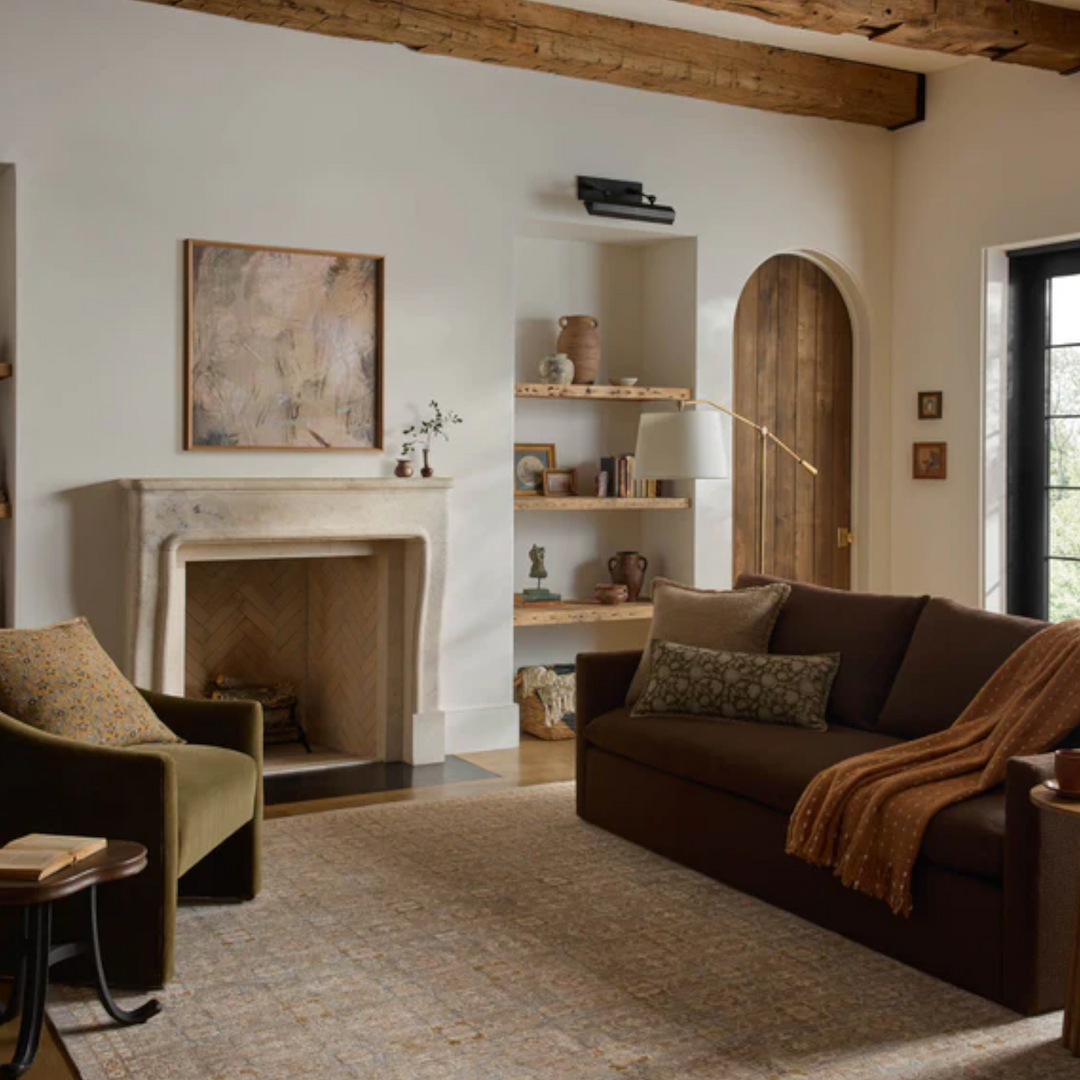 ELORA Tapis Neutral / Multi Maison Olive