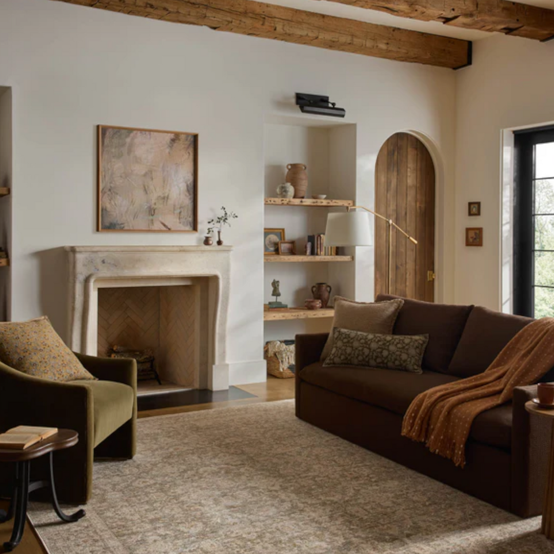 ELORA Tapis Sky / Terracotta Maison Olive
