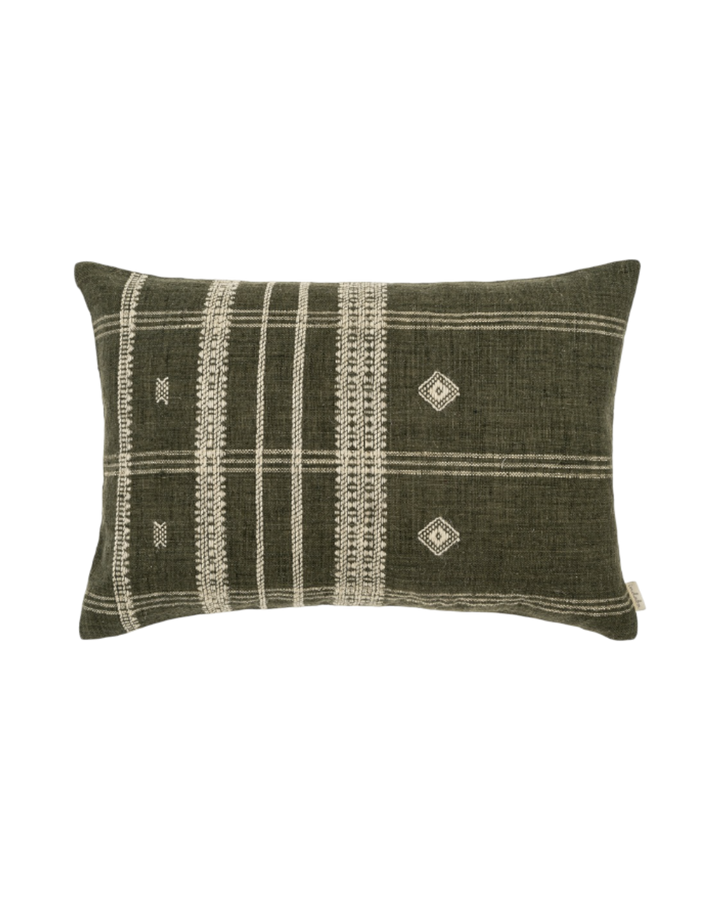 Coussin-Broderie-Confort-Salon-Vert