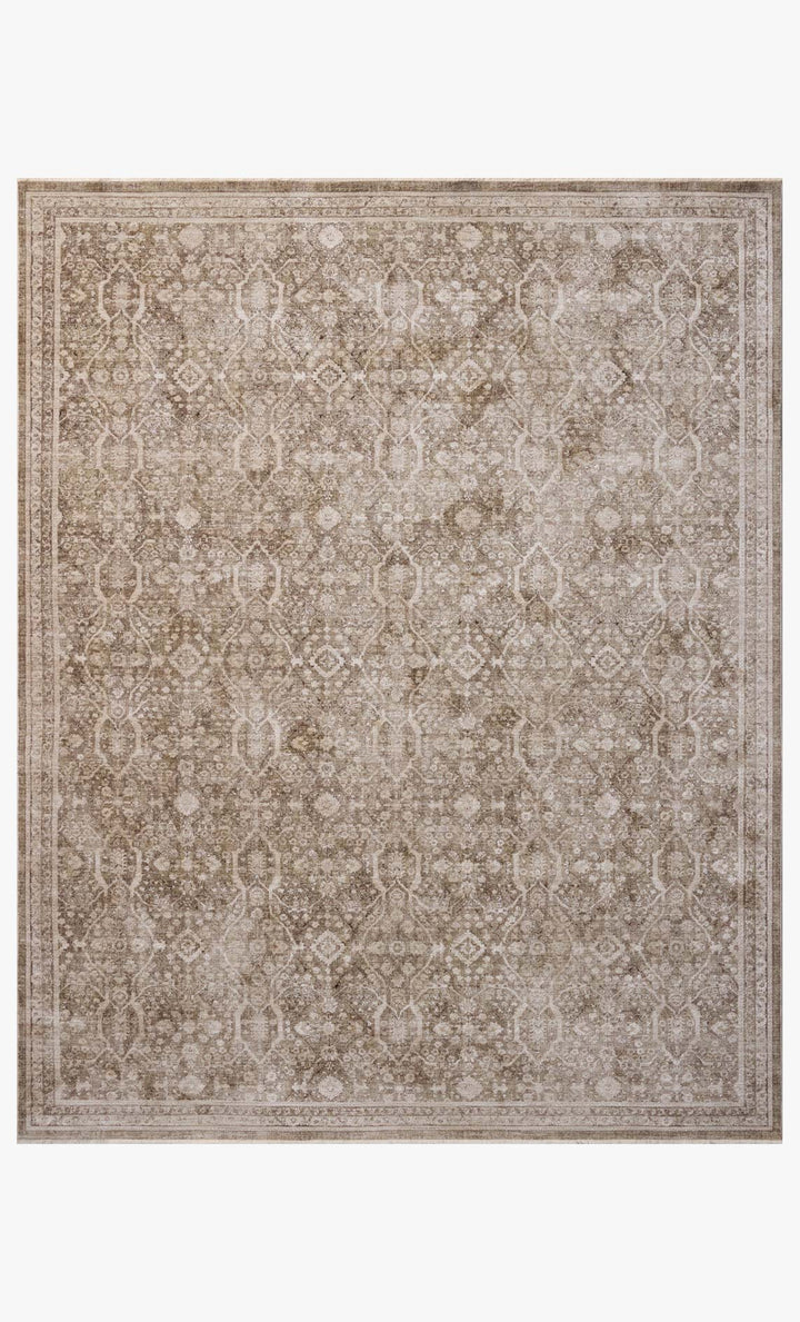 Tapis Ethel olive et naturel Amber Lewis × Loloi — vue de face