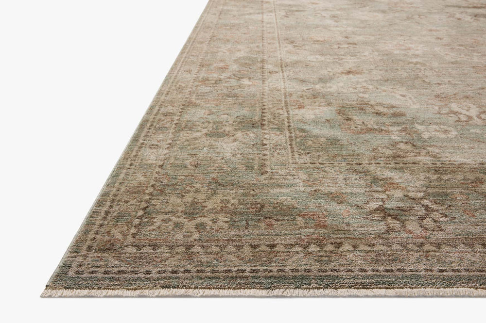 Tapis Ethel lagon et argile Amber Lewis × Loloi — vue stylisée