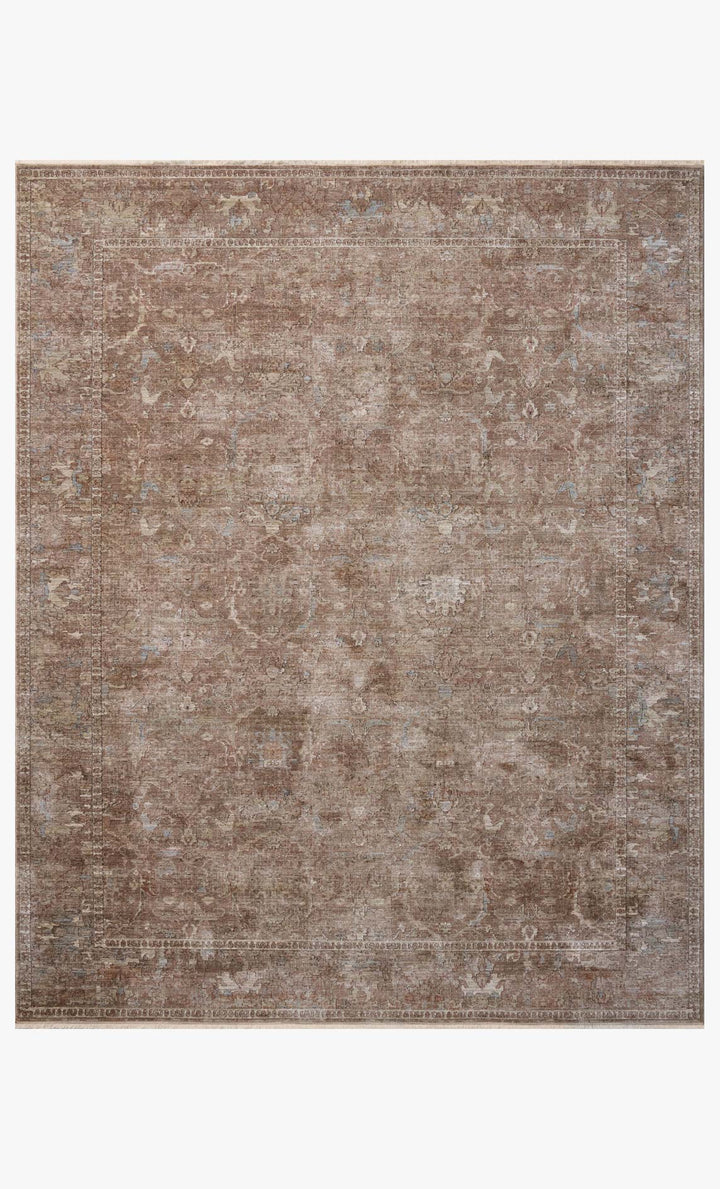 Tapis Ethel champignon et brume Amber Lewis × Loloi — vue de face