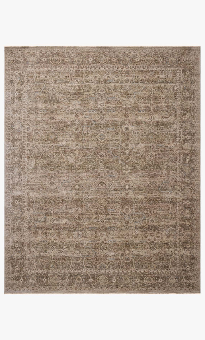 Tapis Ethel sauge et naturel Amber Lewis × Loloi — vue de face