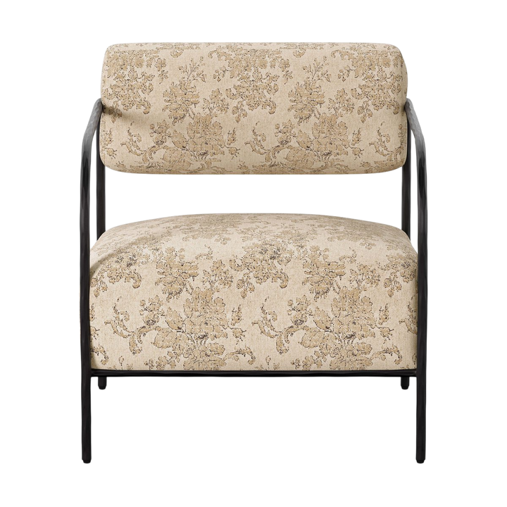 Floral Fer Noir Confort Chic Arrondi