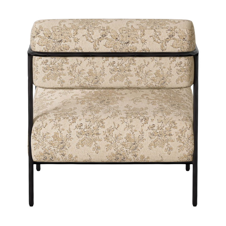 Floral Fer Noir Confort Chic Arrondi