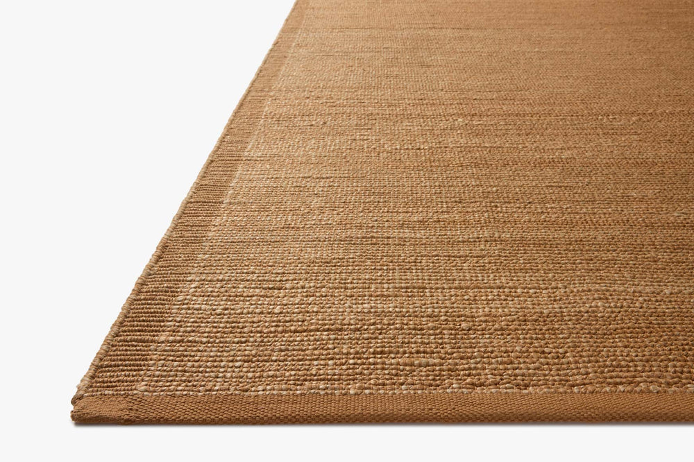 Tapis Gertrude naturel et abricot Amber Lewis × Loloi — vue stylisée