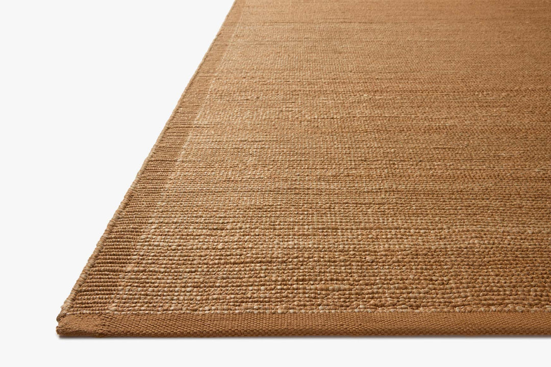 Tapis Gertrude naturel et abricot Amber Lewis × Loloi — vue stylisée
