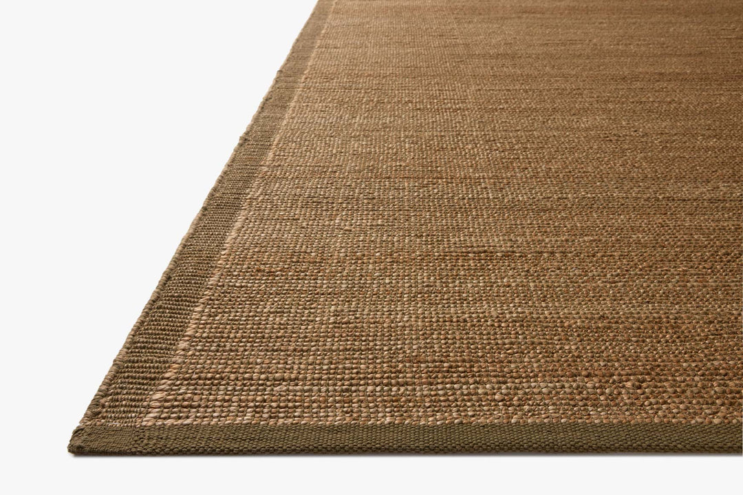 Tapis Gertrude naturel et vert Amber Lewis × Loloi — vue stylisée
