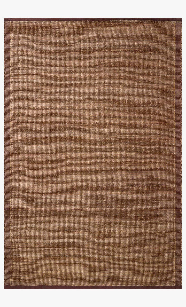 Tapis Gertrude naturel et prune Amber Lewis × Loloi — vue de face
