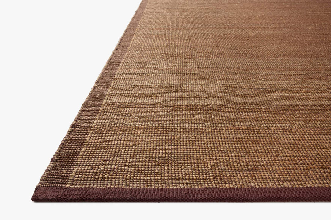 Tapis Gertrude naturel et prune Amber Lewis × Loloi — vue stylisée