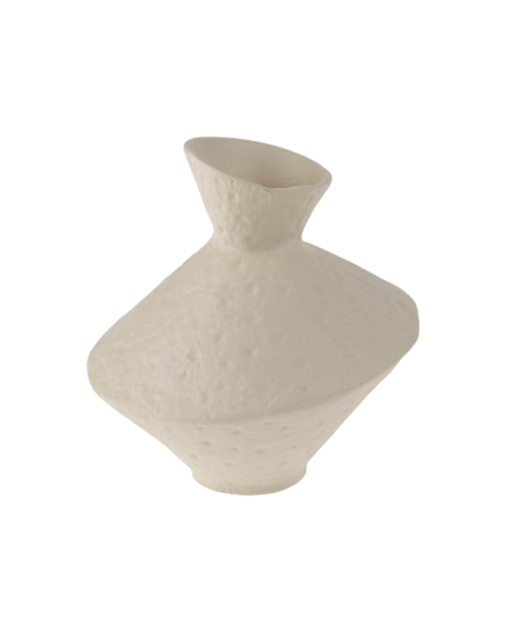 Vase-Ivory-Texturé-Vintage-Bicolore