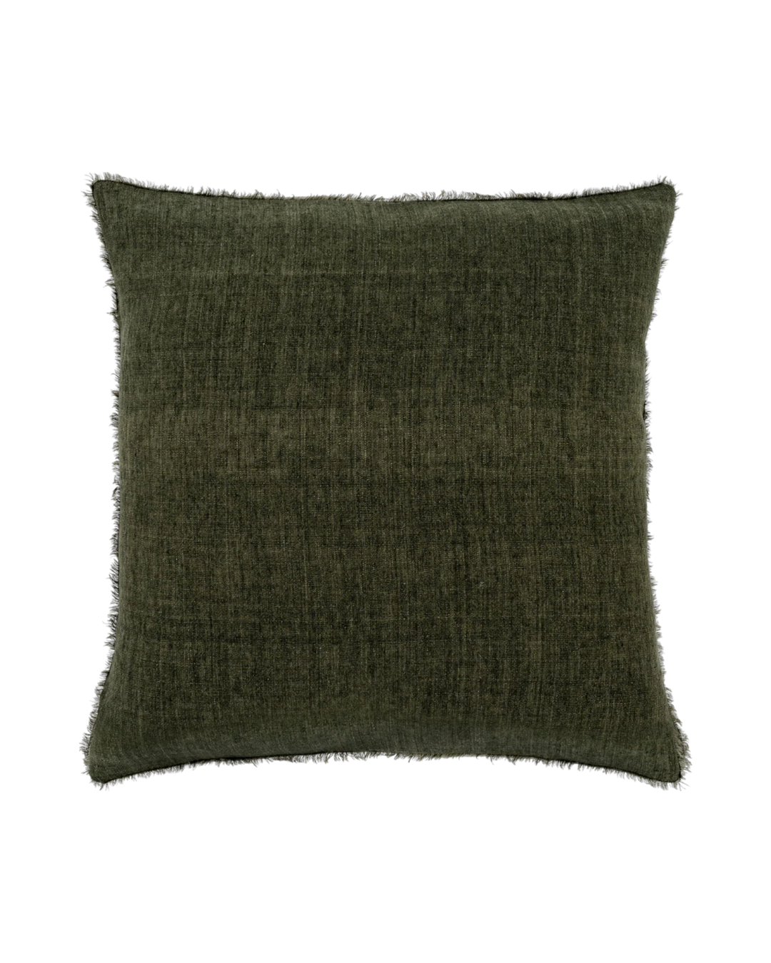 Coussin Vert Avocado Lin Douceur Confort