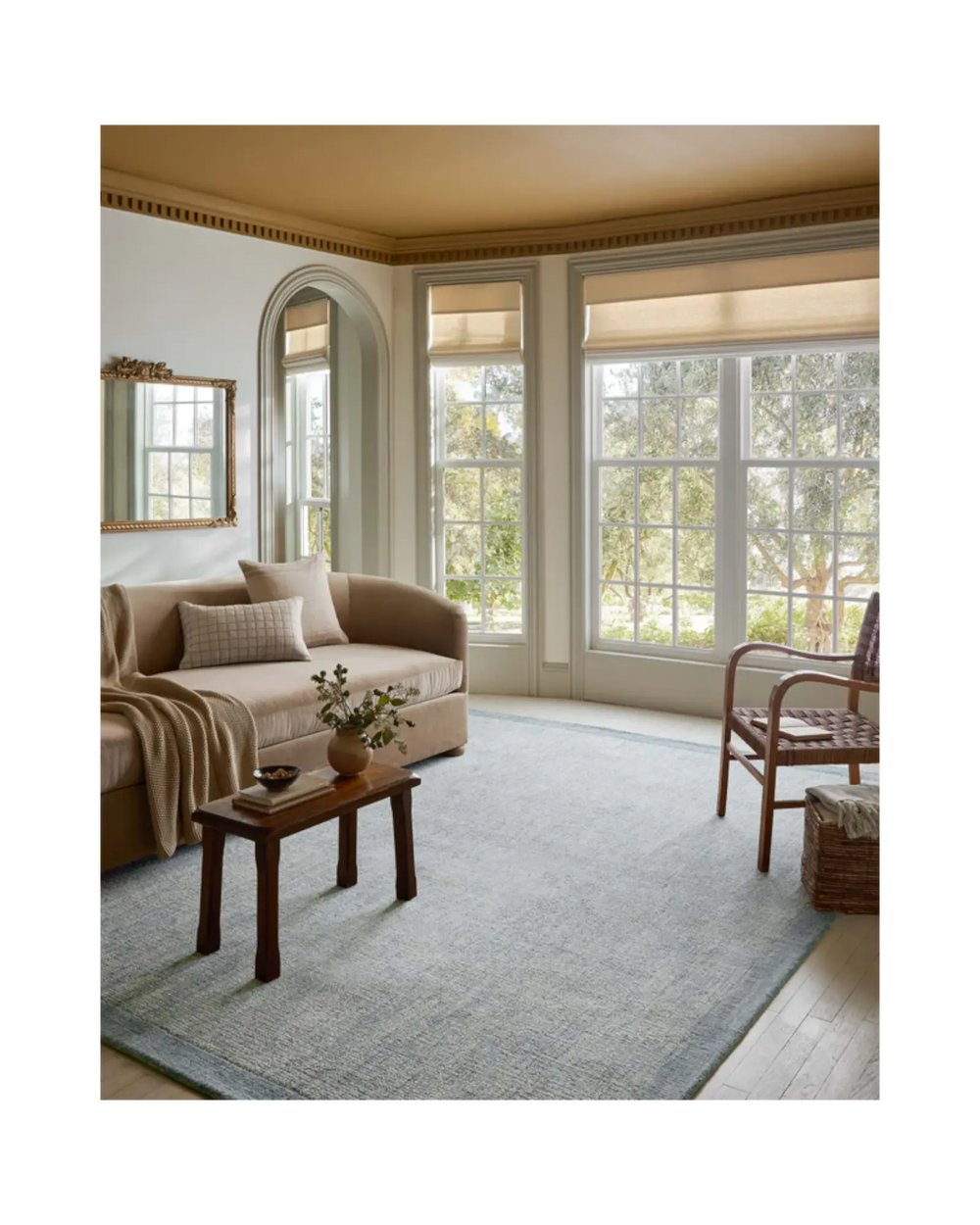 HENLEY Ivory / Blue Tapis - Maison Olive