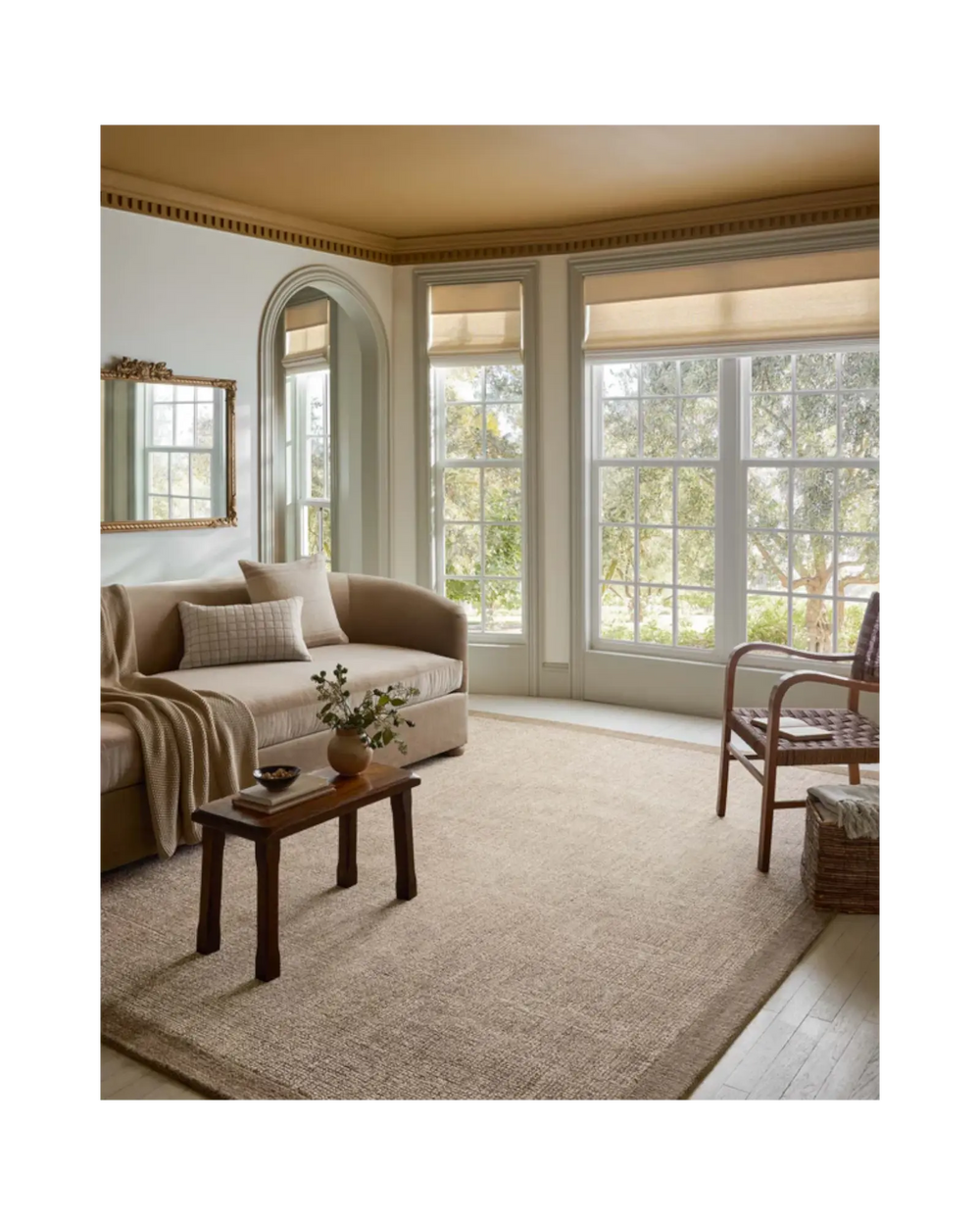 HENLEY Ivory / Brown Tapis - Maison Olive