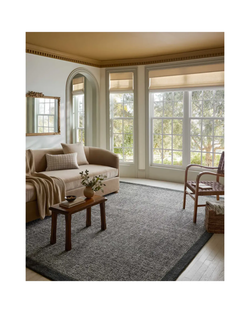 HENLEY Ivory / Charcoal Tapis - Maison Olive