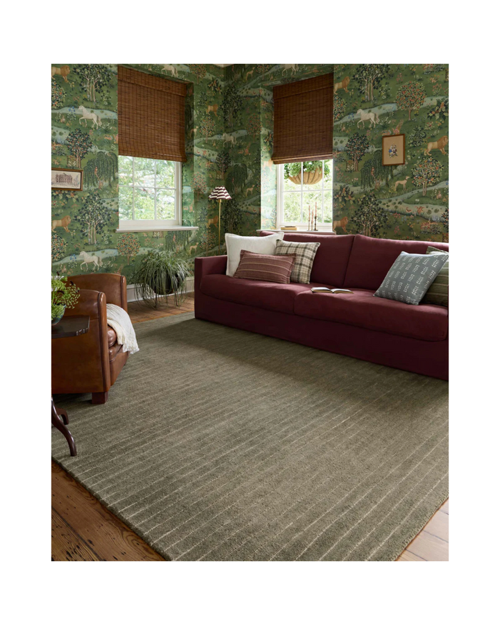 HENRY-Tapis-CJ Olive-Ivory