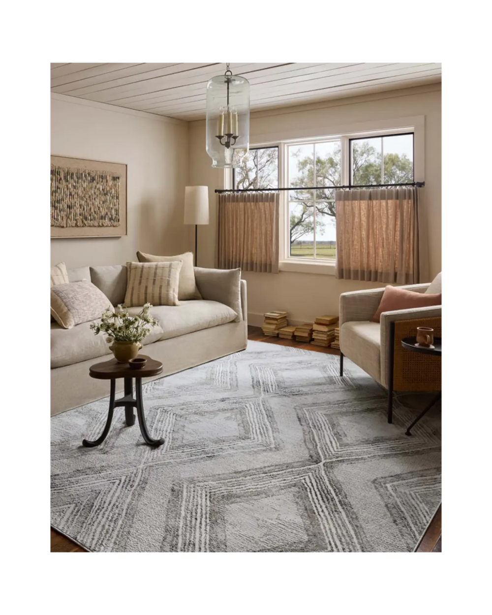 HOLLIS Mist / Natural Tapis - Maison Olive