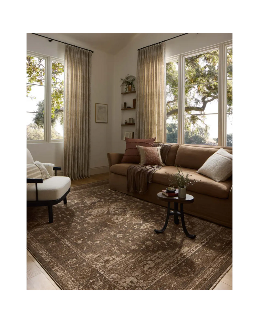 HAYWOOD Charcoal / Mocha Tapis - Maison Olive