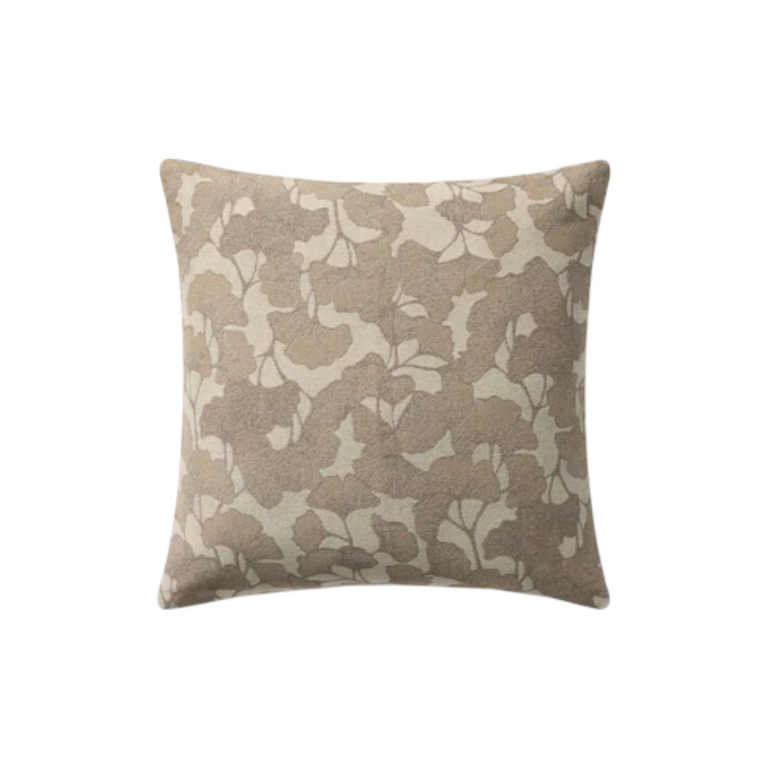 Coussin Floral Loloi Beige Neutre