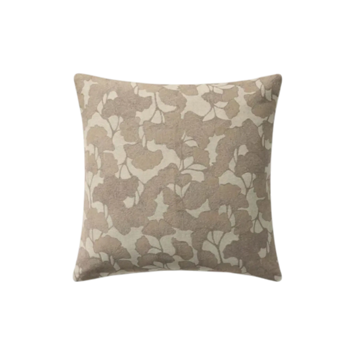 Coussin Floral Loloi Beige Neutre