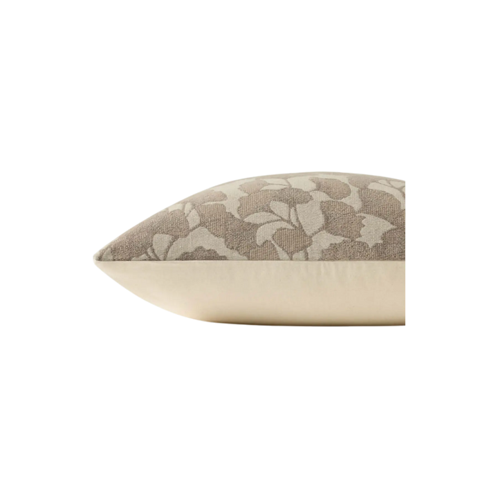 Coussin Floral Loloi Beige Neutre