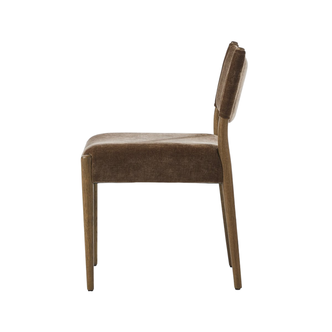 Chaise Cuisine Velours Bois Confort