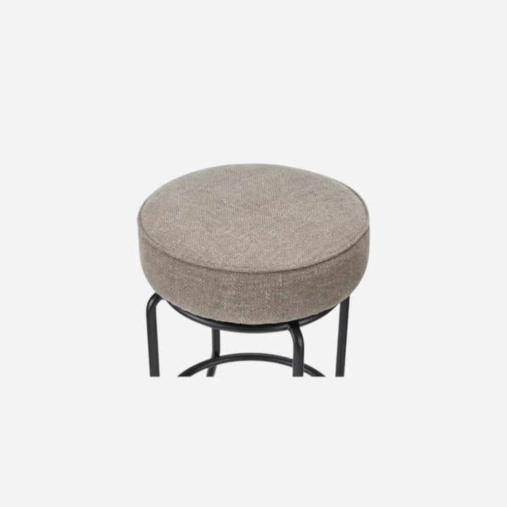 Tabouret Pivotant Rond Brun Fer