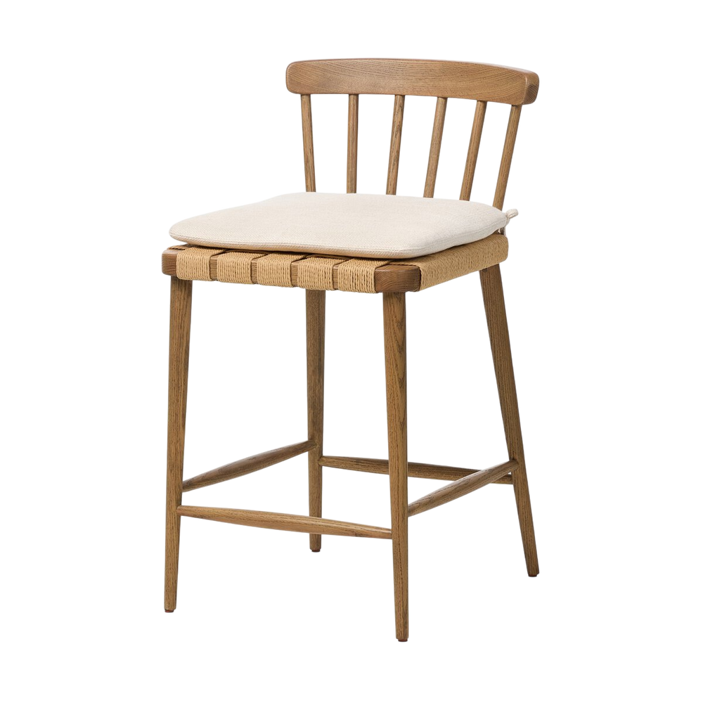 Tabouret Bois Confort Tissus Cuisine