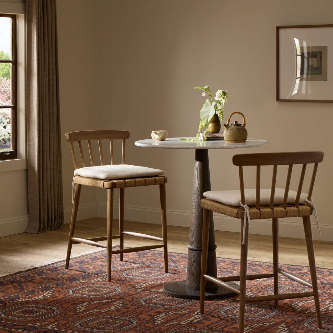 Tabouret Bois Confort Tissus Cuisine