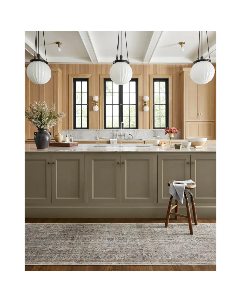 KATHERINE Beige / Mist Tapis - Maison Olive