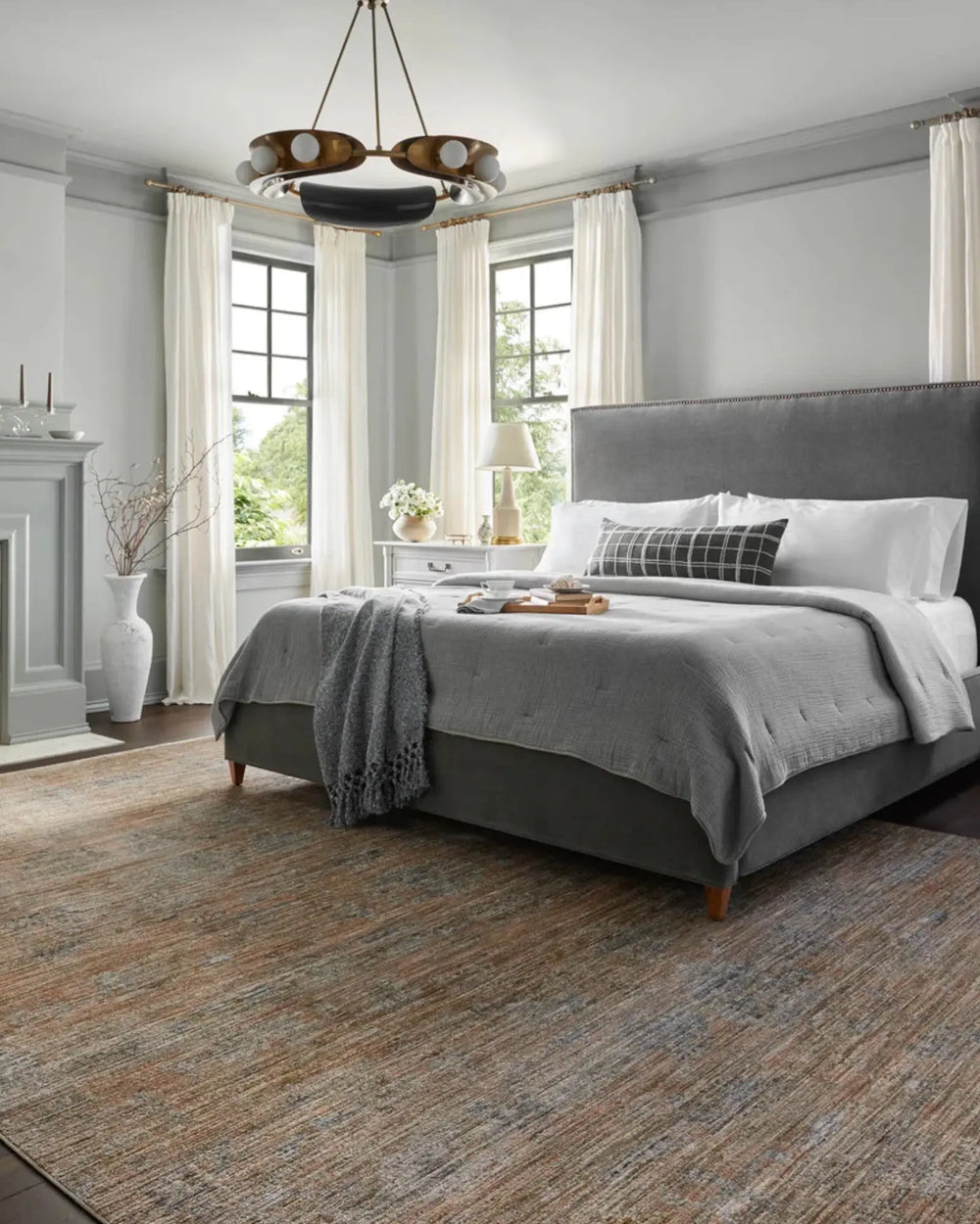 KATHERINE Copper / Steel Tapis - Maison Olive