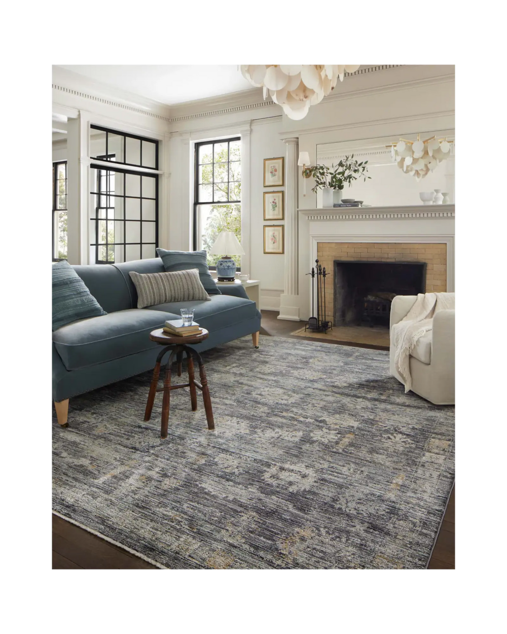 KATHERINE Ink / Jade Tapis - Maison Olive