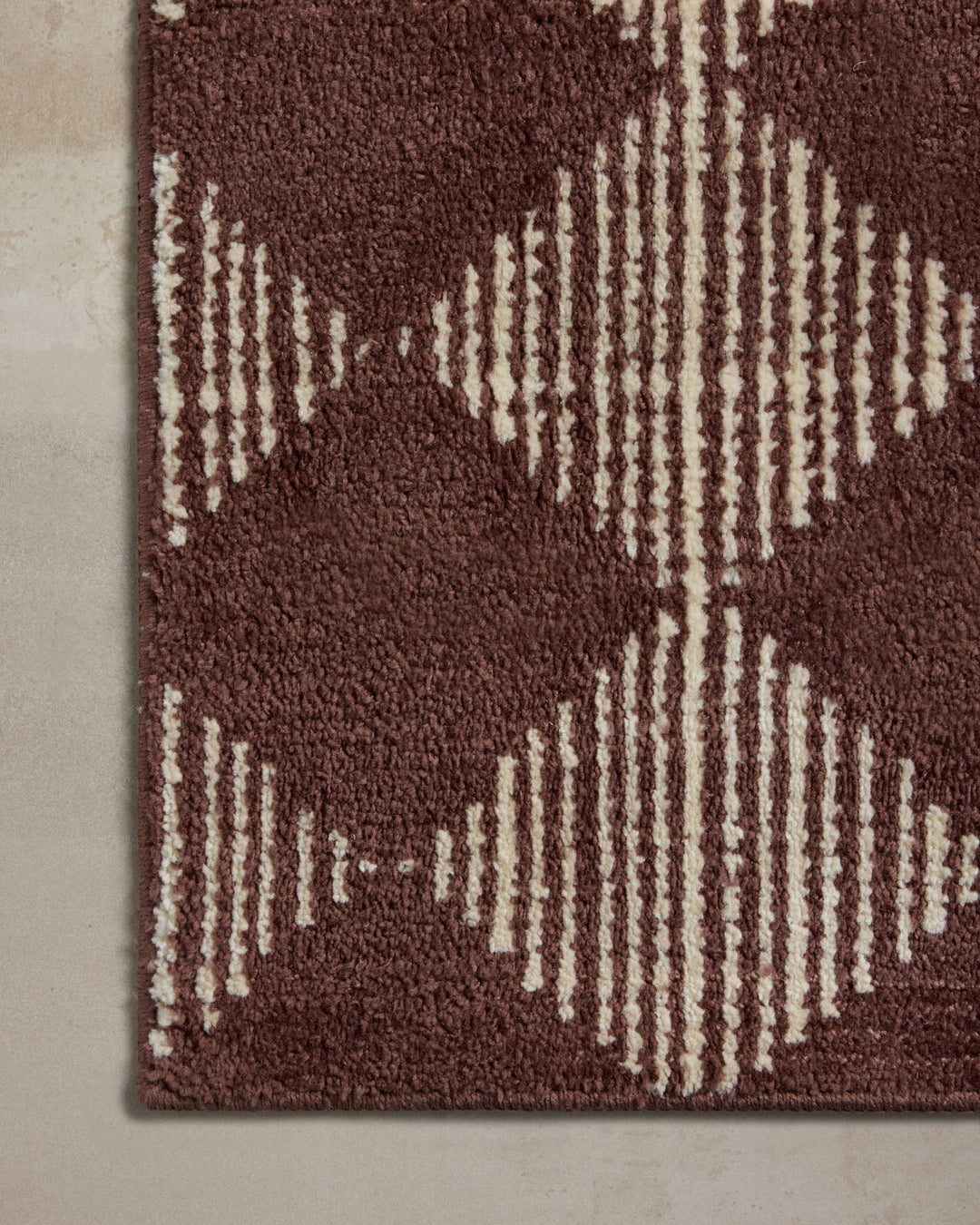 LAWRENCE Plum / Ivory Tapis de bain — vue 4