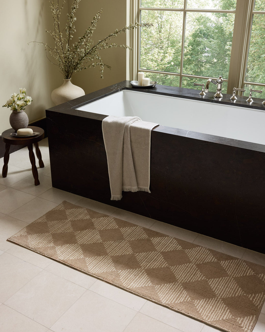 LAWRENCE Sand / Ivory Tapis de bain — vue 3