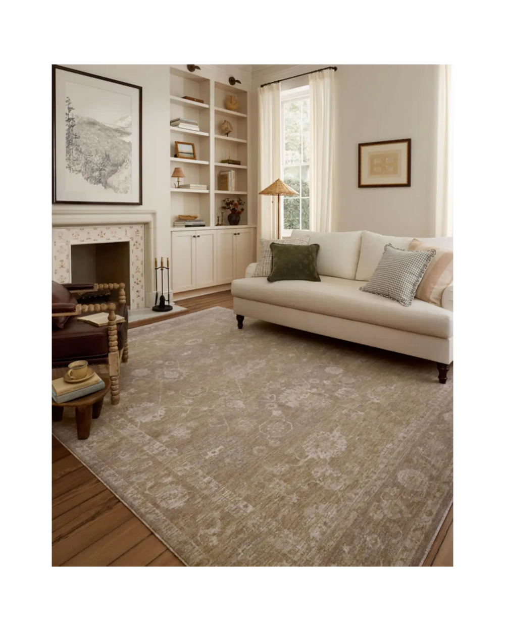 LOUISA Taupe / Gold Tapis - Maison Olive